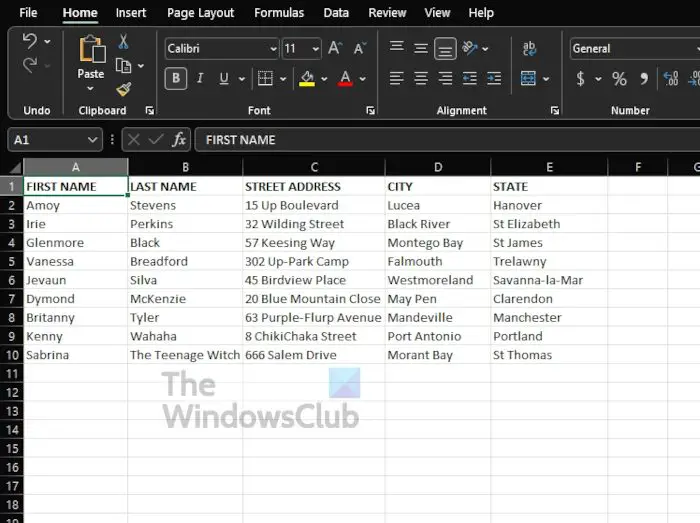 How to create labels in Word from Excel spreadsheet
