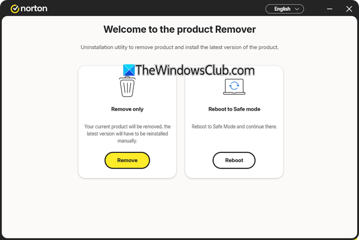 Norton 360 Remover Tool