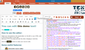Best free WYSIWYG HTML Editor software and online tools