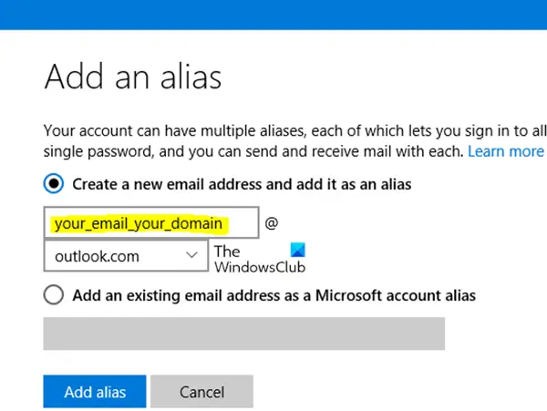 Use your domain name with Outlook.com