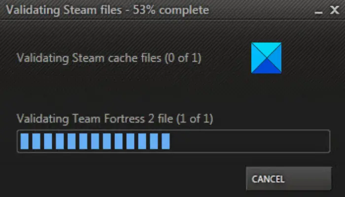 Validating Steam Files Stuck