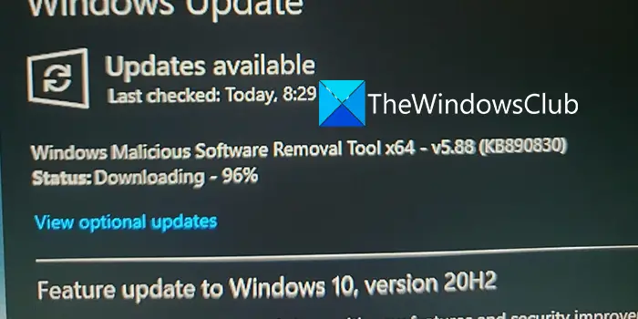 Malicious Software Removal Tool not downloading, installing, working