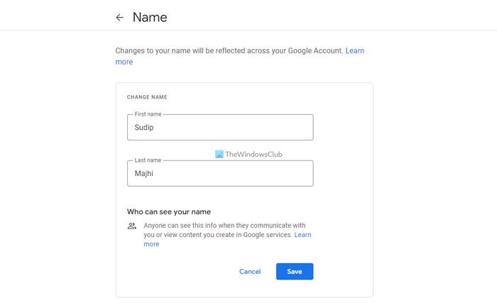 How to change display name in Google Meet