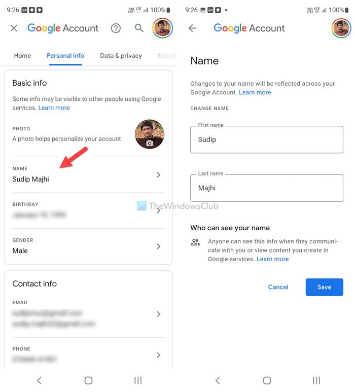 How to change display name in Google Meet