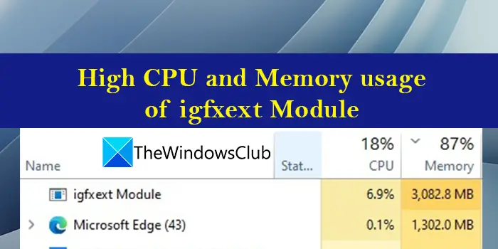 igfxext exe module high CPU and memory usage - 28