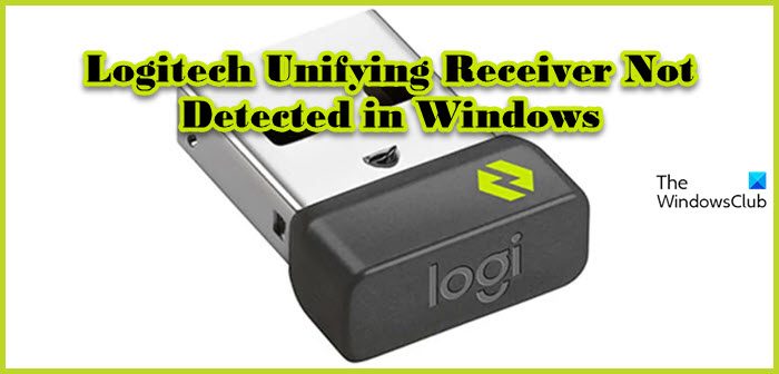 De gasten US dollar draadloos Logitech Unifying Receiver is not detected or working in Windows 11/10