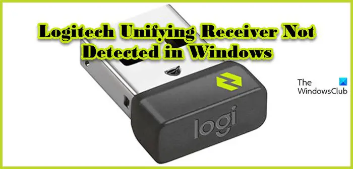 Logitech Unifying Receiver is not detected, working, or pairing
