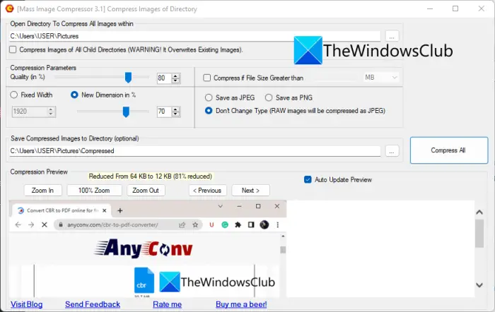 Batch Image Optimizer 