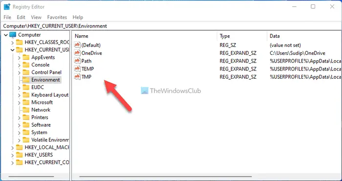 How to see Names and Values of Environment Variables in Windows 11/10