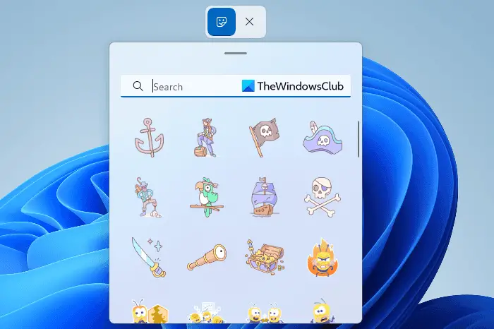 Add Desktop Stickers