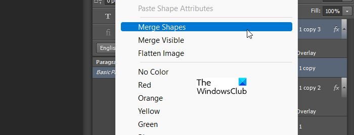 Amazing Photoshop Tips and Tricks - Merged Shapes Step