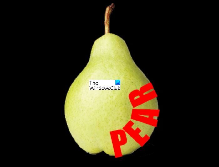Amazing Photoshop Tips and Tricks - Write around pear