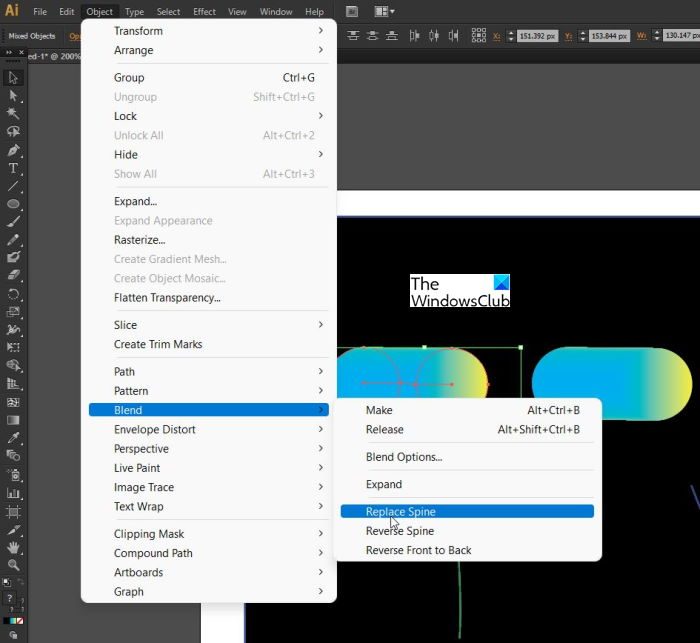 Blend option to add to strokes