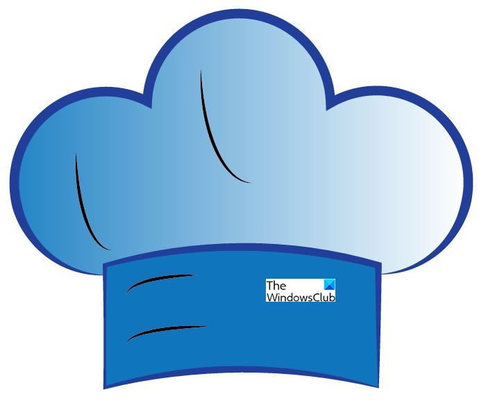 Blue chef's hat