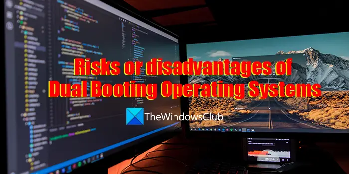 Risks or disadvantages of Dual Booting Operating Systems