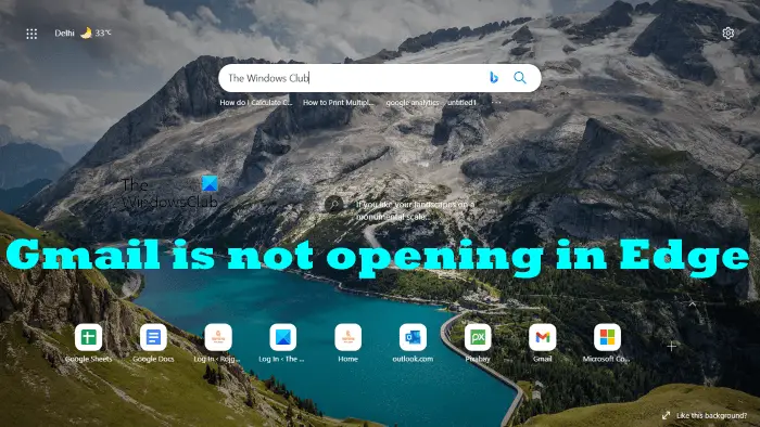 Fix Gmail is not opening in Edge