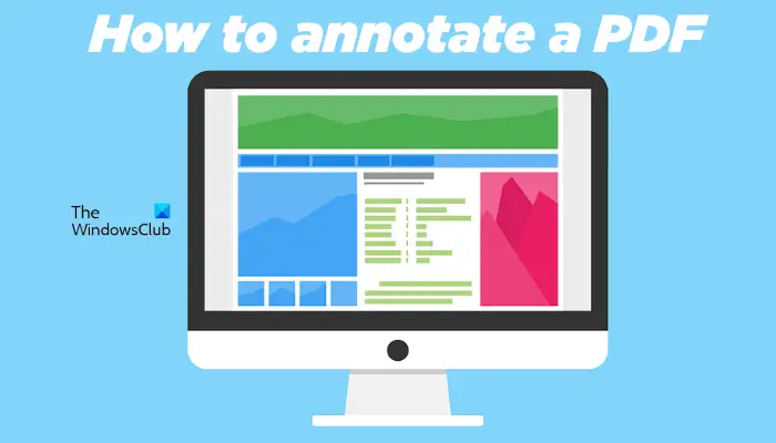 How to annotate a PDF on Windows