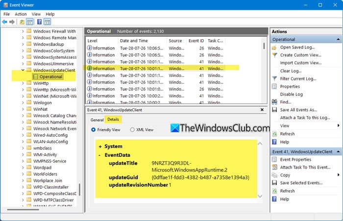 How to read Windows Update logs in Windows 11