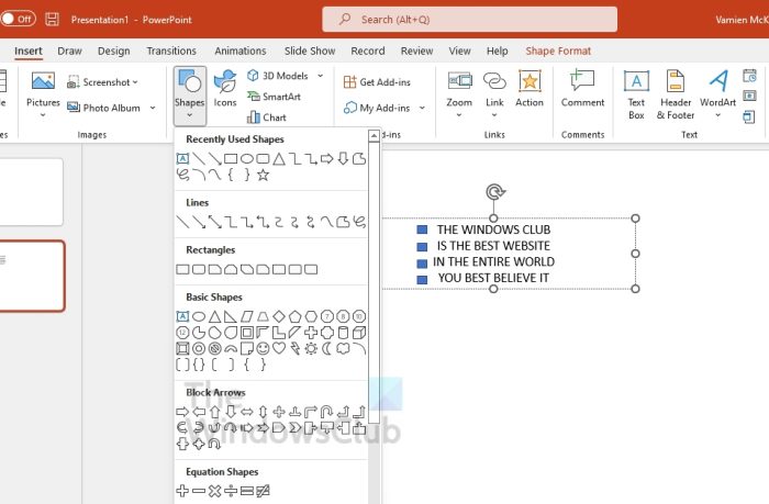 How to hide text in PowerPoint and click to reveal it