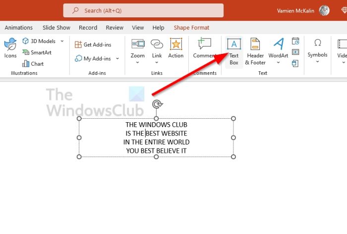 How to hide text in PowerPoint and click to reveal it