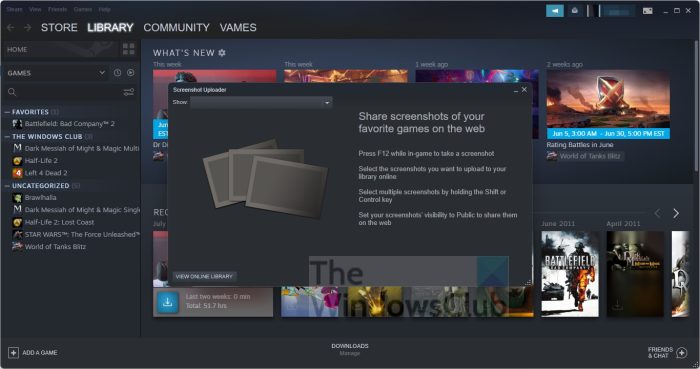 How to take screenshots on Steam in Windows, macOS, and Linux