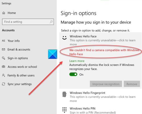 Windows Hello keeps asking me to set up PIN in Windows 11