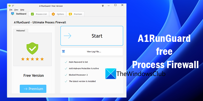 A1RunGuard is a Free Process Firewall for Windows computers