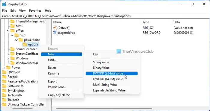 How to allow or block text drag and drop in Word and PowerPoint