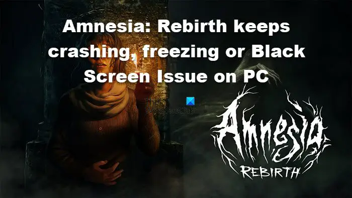 Amnesia Rebirth Crashing, Freezing and Black Screen issues on PC