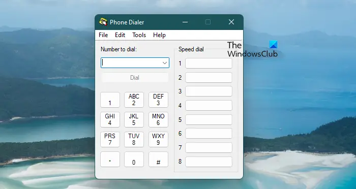 How to use Phone Dialer (dialer.exe) to make phone calls using PC