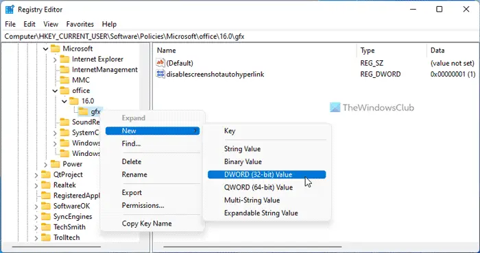 How to prevent Word, Excel, PowerPoint from hyperlinking screenshots automatically