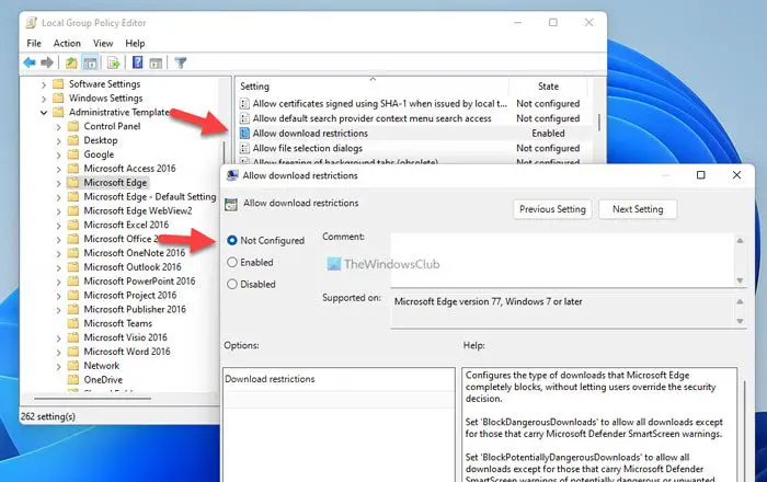 Edge Couldn’t Download: Blocked, No permission, Virus detected, Network issues