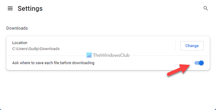 How to enable Save As prompt in Google Chrome - 40