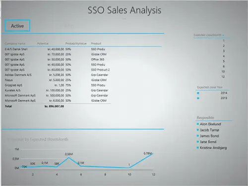 iGlobe CRM Excel Reporting Tool