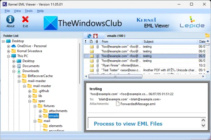 How to view EML files in Windows 11/10