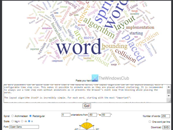 online word cloud generator tool