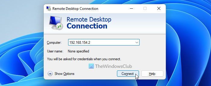 Remotely Control Windows Virtual Machine in Windows 11