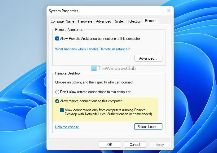 Remotely Control Windows Virtual Machine in Windows 11
