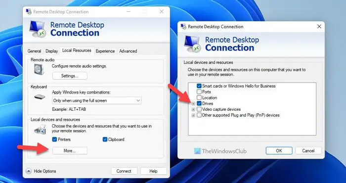 How to Transfer Files to and from Remote Desktop in Windows 11/10