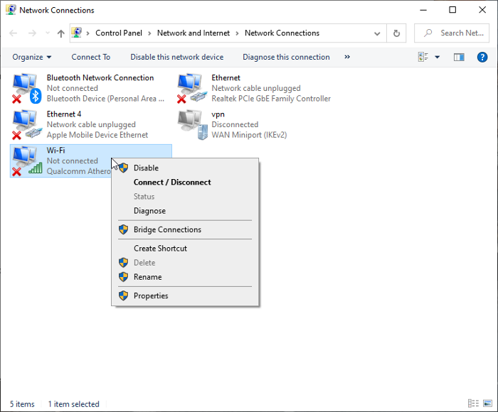 Fix Windows can't connect to this network wifi properties 