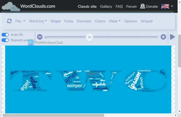 Free online word cloud generator and tag cloud creator