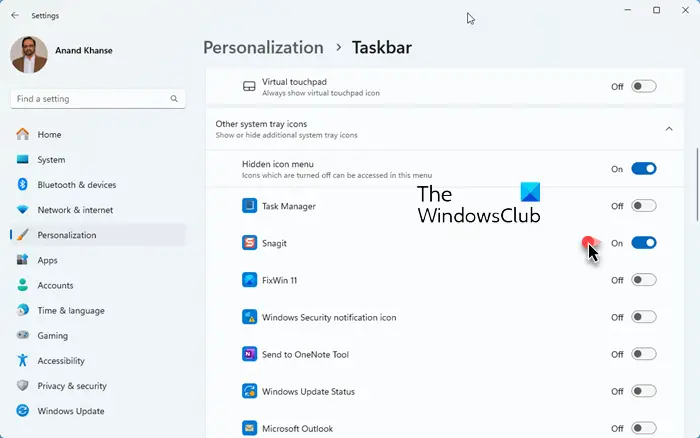 How to ALWAYS show all the Icons in Notification area of Windows