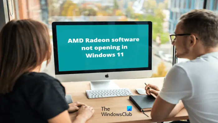 AMD Radeon software not opening in Windows 11