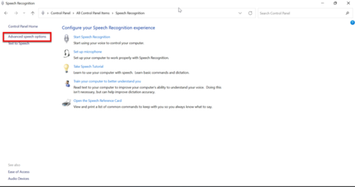 Speech Diagnostic Calibrate Errors 0x80004003 or 0x800706BE