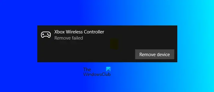 Cannot remove Xbox Wireless Controller