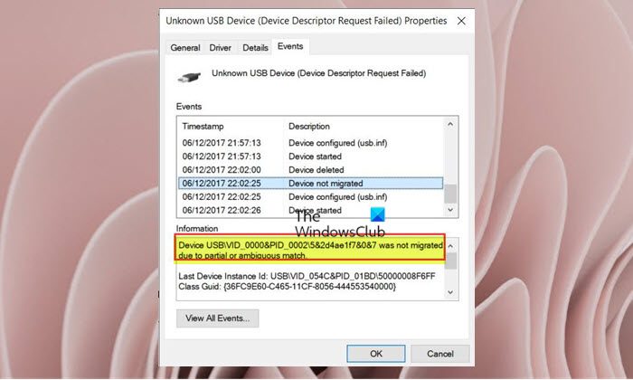 Device was not migrated due to partial or ambiguous match - 67