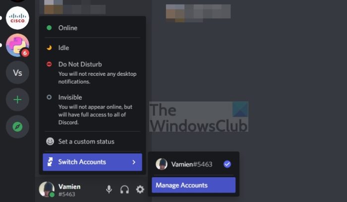 How to switch between multiple Discord accounts
