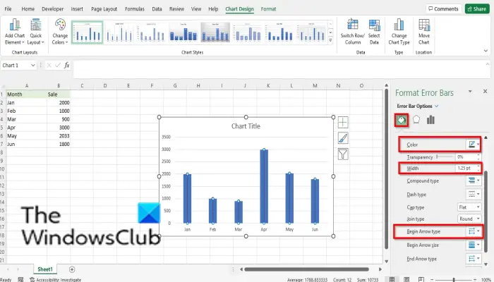 How to create a Lollipop Chart in Excel