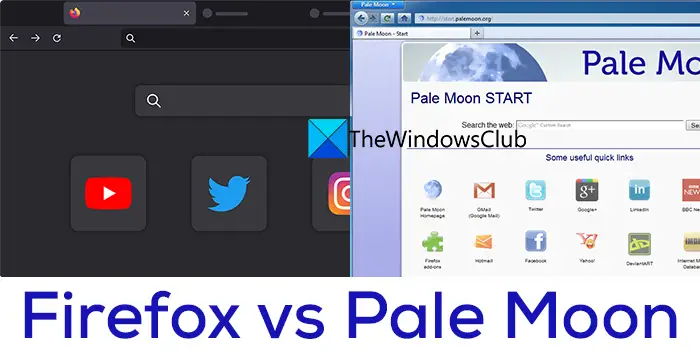 Firefox vs Pale Moon