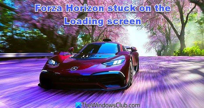 Forza Horizon stuck on the Loading screen